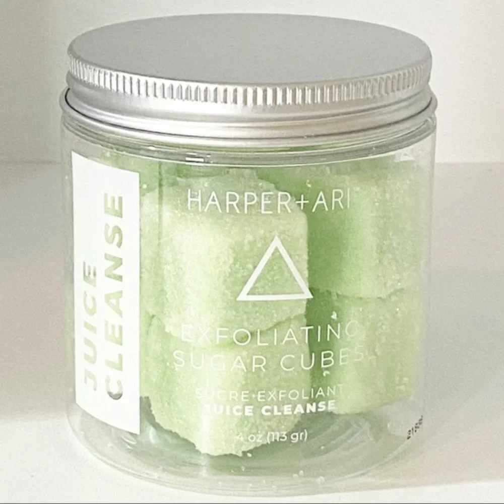 New HARPER + ARI Juice Cleanse Exfoliating Sugar Cubes.